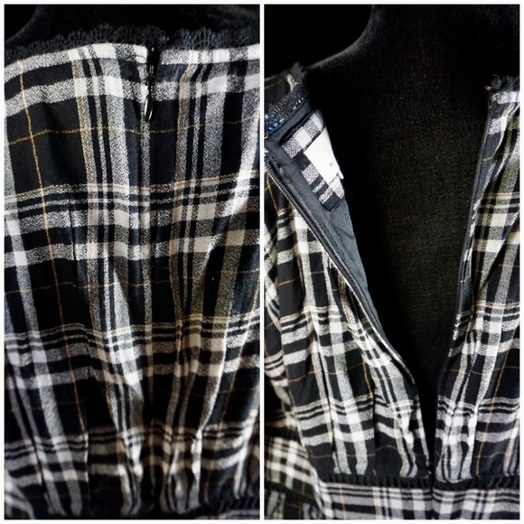 Anthropologie Sarah Plaid Embroidered Dress New - Picture 11 of 13